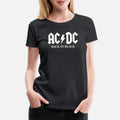 AC/DC Back In Black Album White Logo Womens Premium T-Shirt