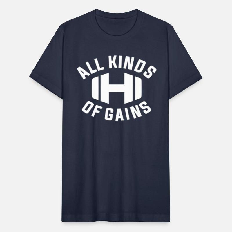 All Kinds Of Gains Logo Black T-shirt Hodgetwins Unisex Jersey T-Shirt