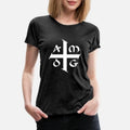 Amdg Ad Majorem Dei Gloriam Small Jesuit Cross Womens Premium T-Shirt