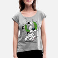 Asterix & Obelix Dogmatix Laurel Wreath Womens Rolled Sleeve T-Shirt