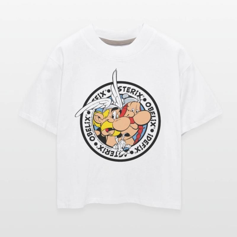 Asterix & Obelix & Dogmatix On An Adventure Tour Womens Boxy Tee