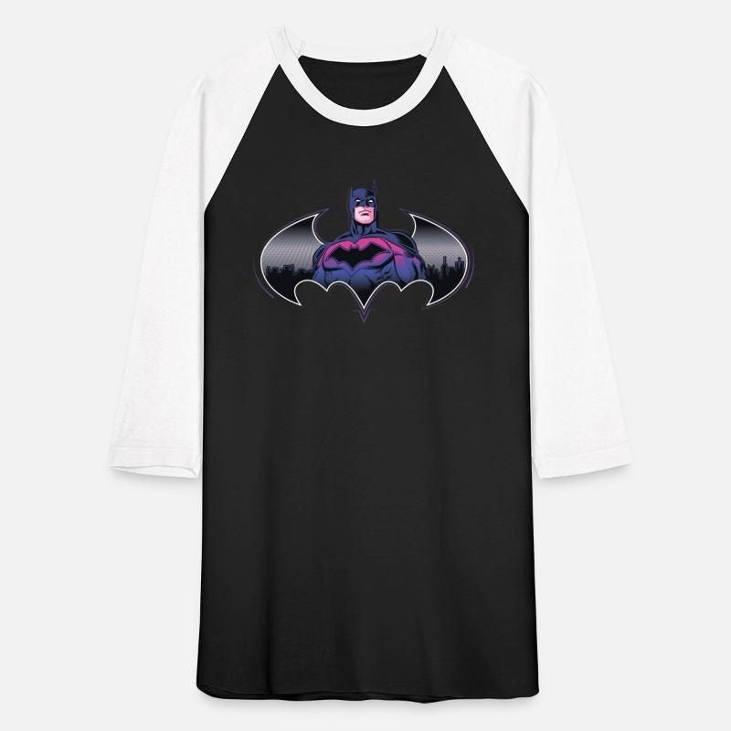 Batman Cool Design With Logo And Pink Suit Unisex Baseball T-Shirt