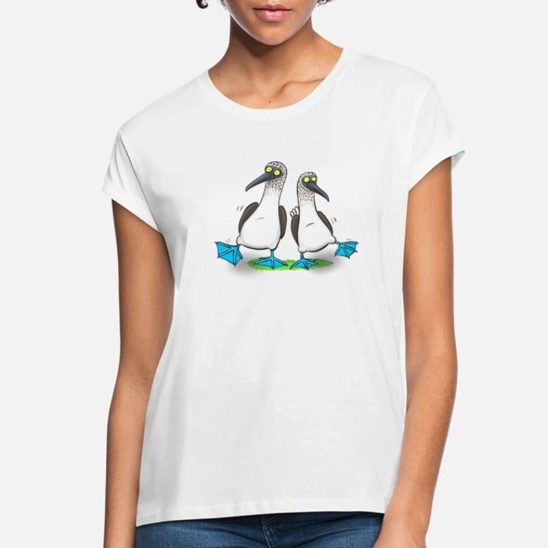 blue footed boobies cartoon Womens Loose Fit T-Shirt