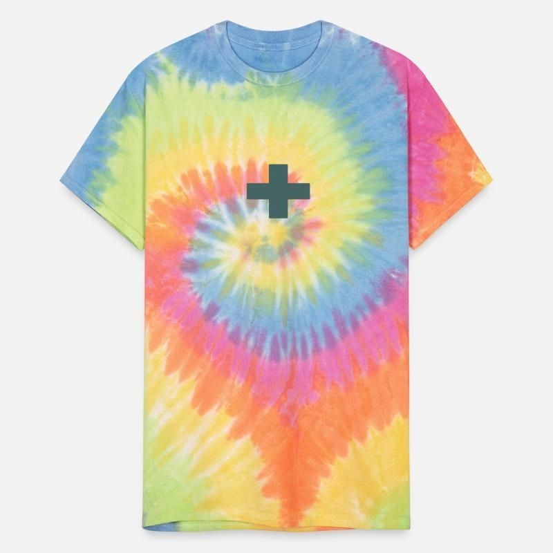 Blue Green Plus Unisex Tie Dye T-Shirt