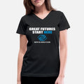 boys and Girls Great Futures Womens V-Neck T-Shirt