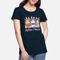 Chillin With My Bunnies Icu Nurse Happy Easter Day Womens Premium T-Shirt