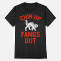Chin Up Fangs Out Unisex Tri-Blend T-Shirt
