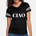 Cute Ciao Text Womens Vintage Sport T-Shirt