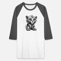 Cute Robot Lion Unisex Baseball T-Shirt