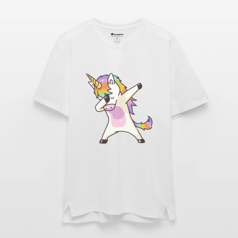 Dabbing Unicorn Champion Unisex Performance T-shirt