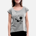 Dandelion Womens Rolled Sleeve T-Shirt