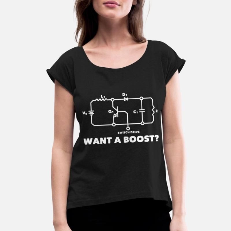 Electrical Engineer Electronics Technician Womens Rolled Sleeve T-Shirt