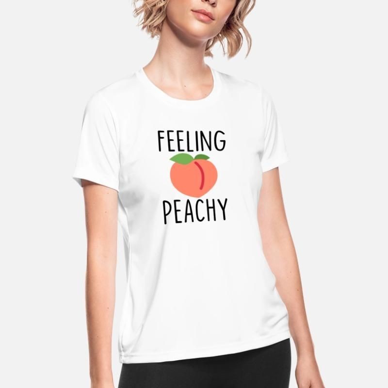 Feeling Peachy Womens Sport T-Shirt