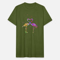 Flamingos T Shirt Flamingos in Love T Shirt Unisex Jersey T-Shirt