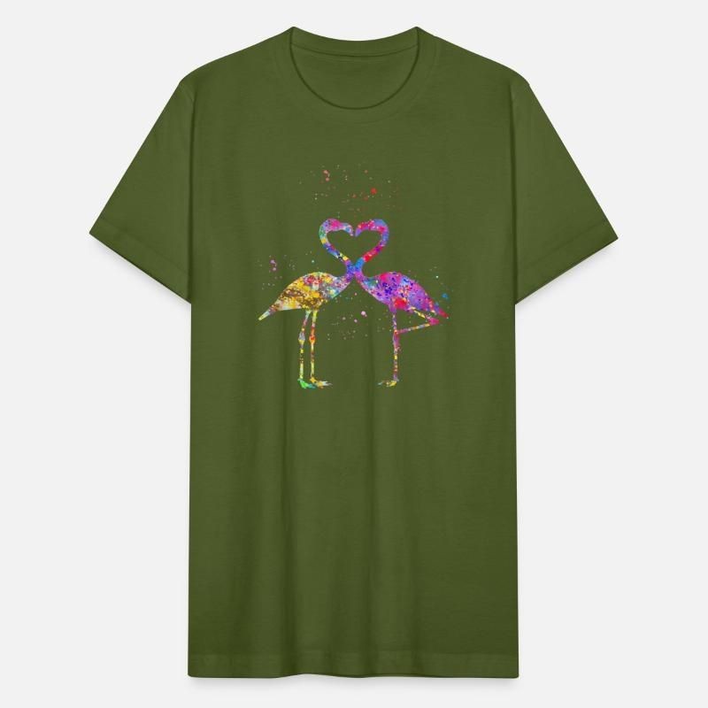 Flamingos T Shirt Flamingos in Love T Shirt Unisex Jersey T-Shirt