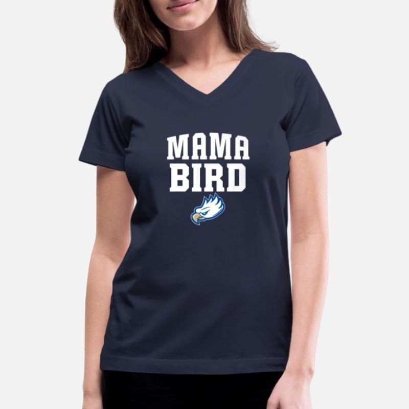 Florida Gulf Coast Eagles Mama Bird Womens V-Neck T-Shirt