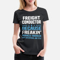 Freight Conductor Womens Rolled Sleeve T-Shirt