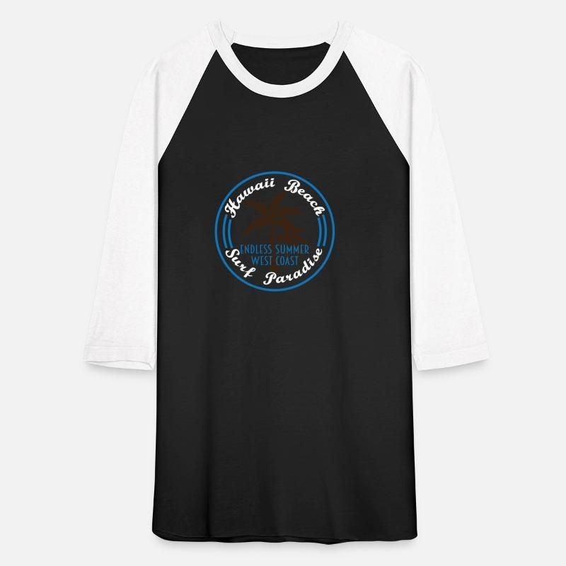Fresh Hawaiian Style Tshirt Design Hawaii beach Unisex Baseball T-Shirt