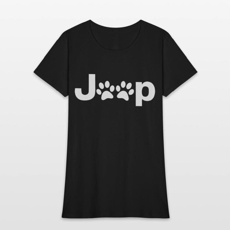 Funny Jeep Gift for Women Jeep Paw Shirt Jeep Girl Womens T-Shirt