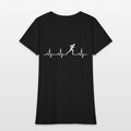 Funny Runner Heartline Womens T-Shirt