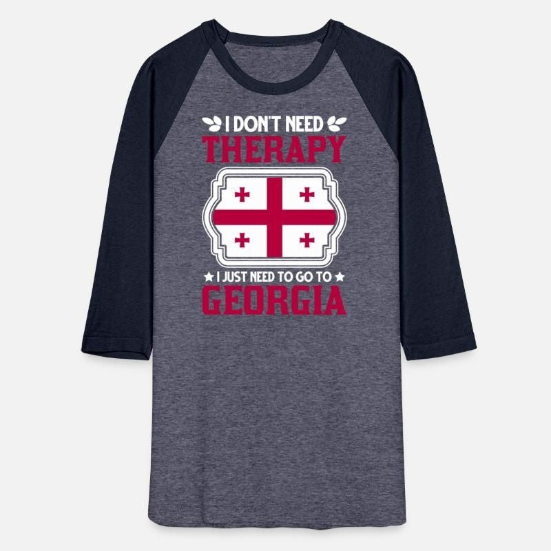 Georgia Therapy Vacation Tbilisi Gift Unisex Baseball T-Shirt