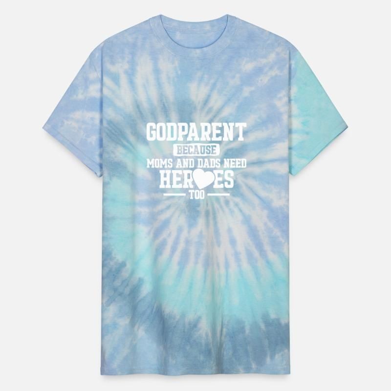 Godparent New First Time Godmother Godfather to Unisex Tie Dye T-Shirt