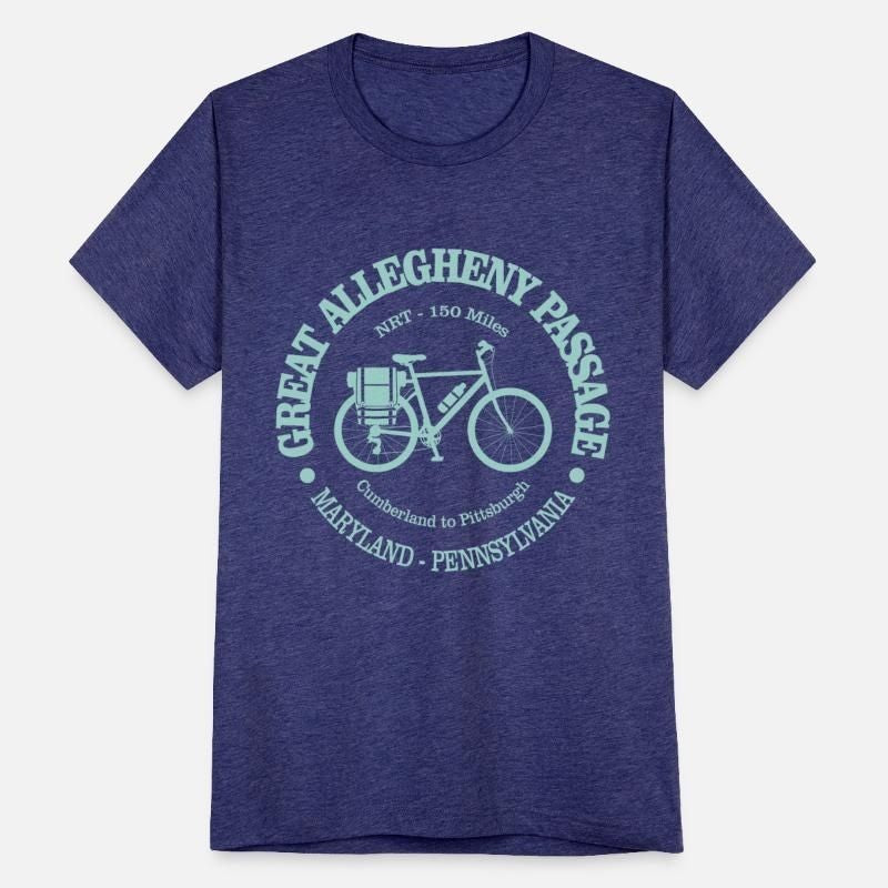 Great Allegheny Passage Unisex Tri-Blend T-Shirt