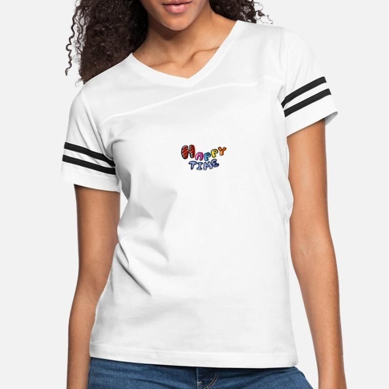 Happy Time Womens Vintage Sport T-Shirt