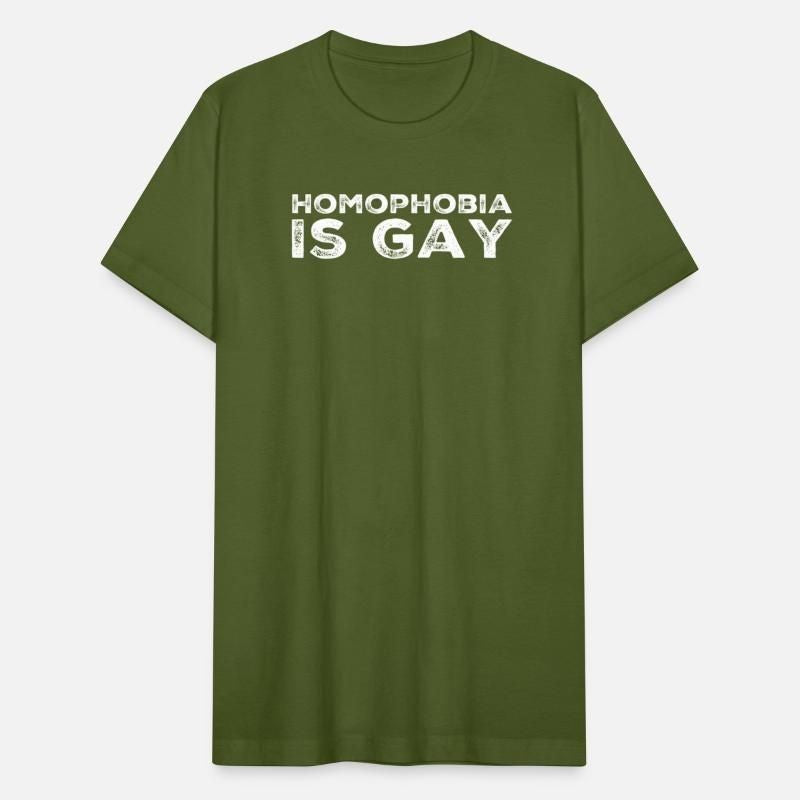 Homophobia Is Gay Anti Hate Gift Unisex Jersey T-Shirt