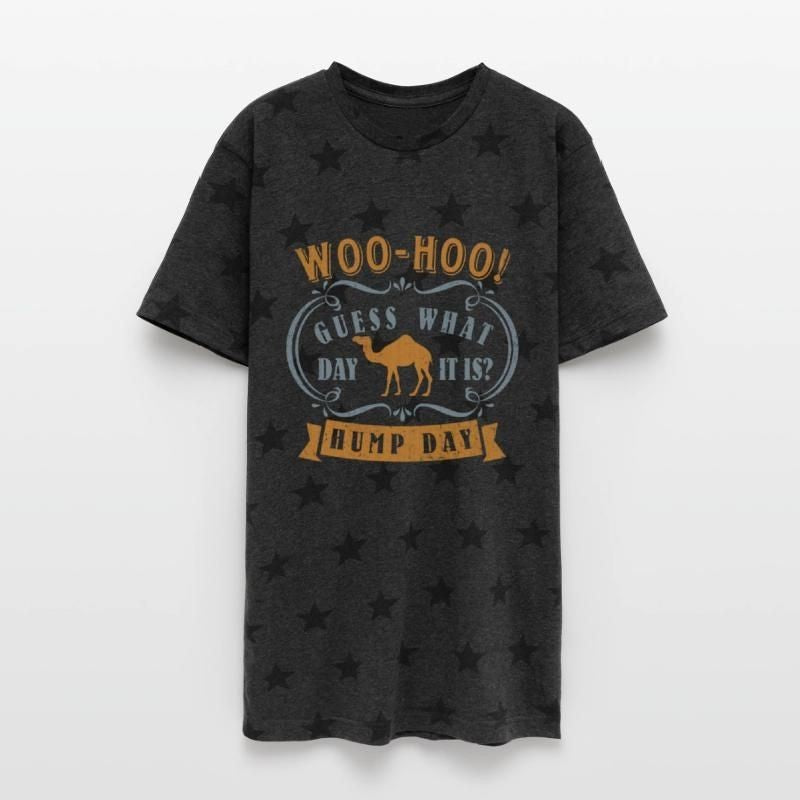 Hump day - Wednesday Unisex Adult Star Printed T-Shirt