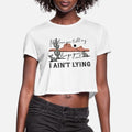 Ill Love You Till My Lungs Give Out A Aint Lyin Womens Cropped T-Shirt