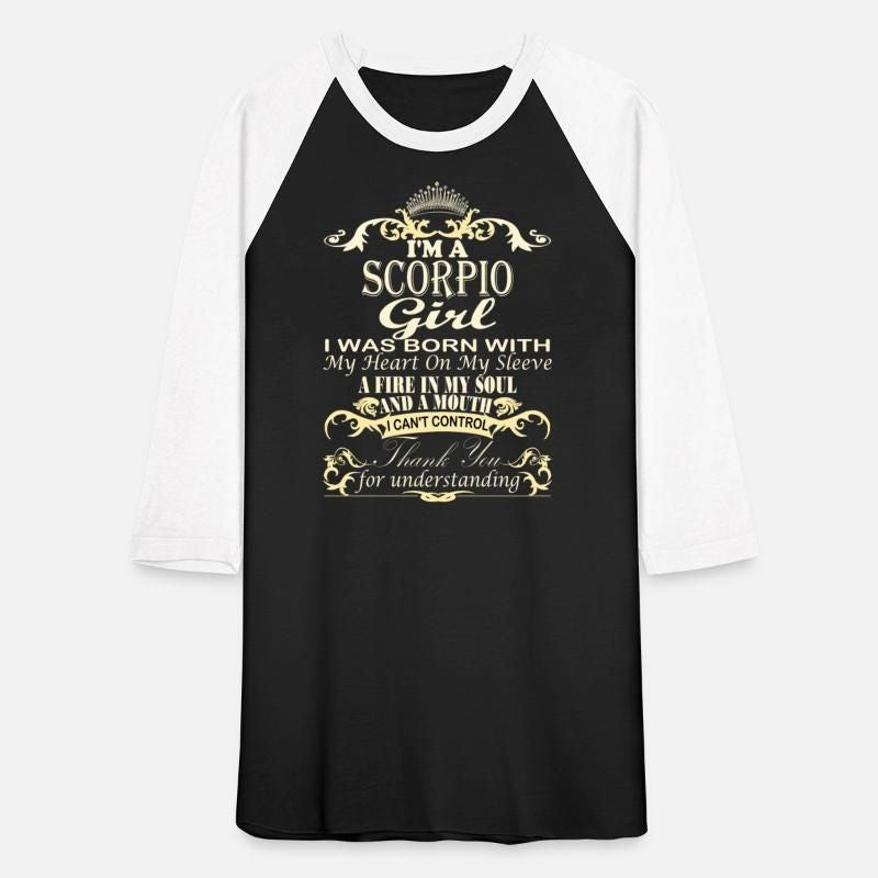 Im A Scorpio Girl Unisex Baseball T-Shirt