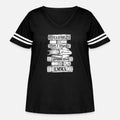 Jane Austen Vintage Book Club Mr Womens Curvy V-Neck Football Tee