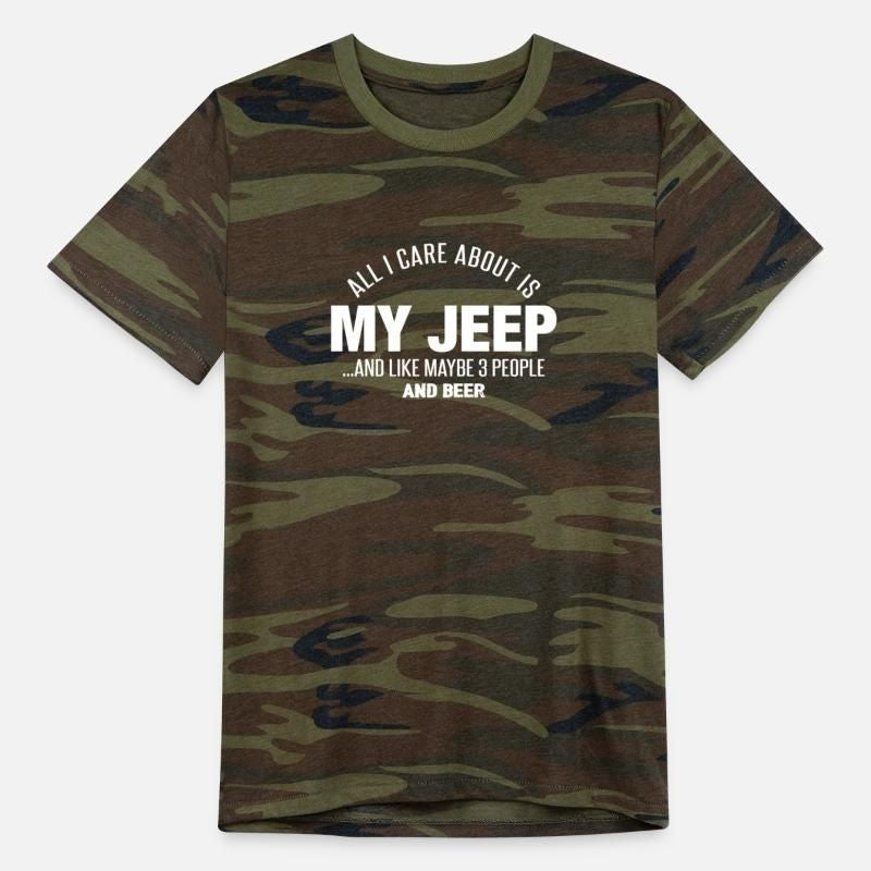 Jeep - Jeep - all i care about is my jeep 3 peo Alternative Unisex Eco Camo T-Shirt