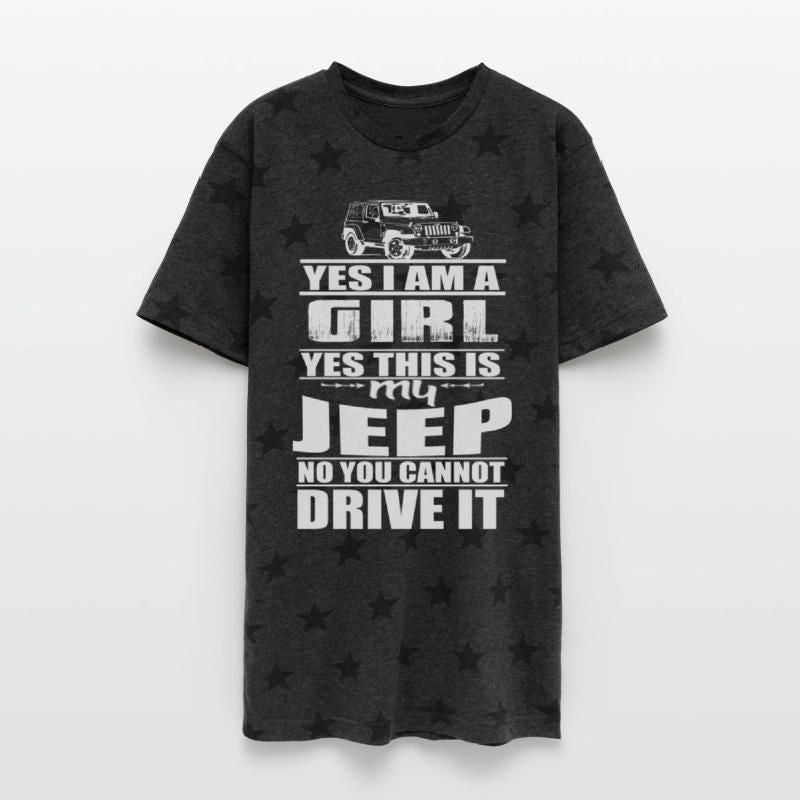 Jeep - Jeep - this is my jeep you cant drive it Unisex Adult Star Printed T-Shirt