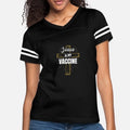 Jesus is My Vaccine Christian Womens Vintage Sport T-Shirt