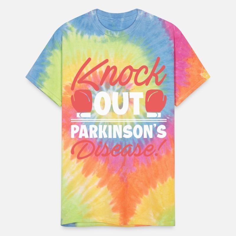 Kick Out Parkinsons Disease Parkinsons Awareness Unisex Tie Dye T-Shirt