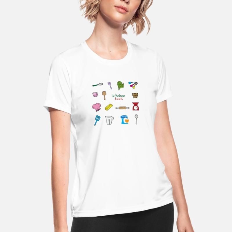 Kitchen utensils Womens Sport T-Shirt