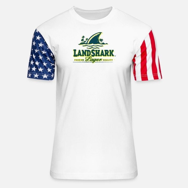 Landshark Logo Unisex Stars & Stripes T-Shirt