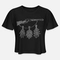 Lever Action Botanicals Womens Cropped T-Shirt
