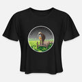 Lost Lake Farm Logo Womens Cropped T-Shirt