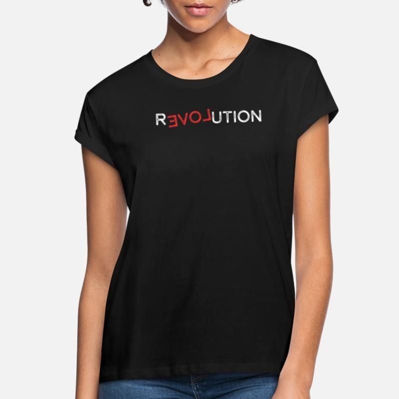 Love Revolution Be The Change Womens Loose Fit T-Shirt