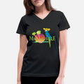 Margaritaville Parrot Womens V-Neck T-Shirt