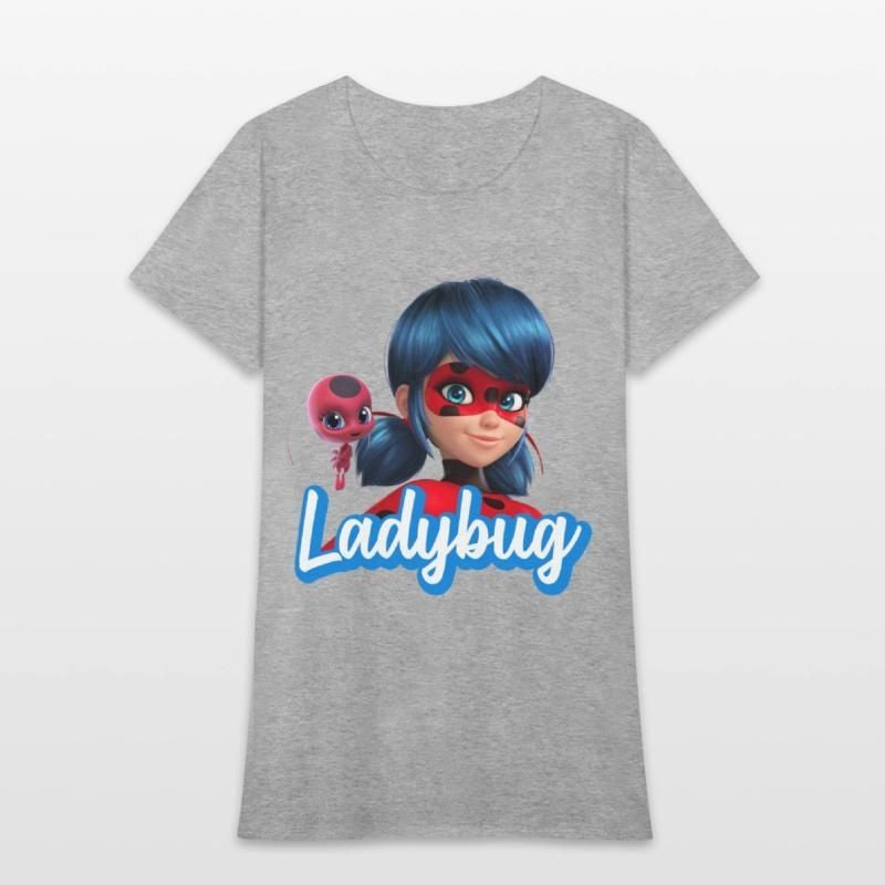 Miraculous Ladybug With Tikki Womens T-Shirt