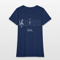 Music Shh Quer Rest And Fermata Womens T-Shirt