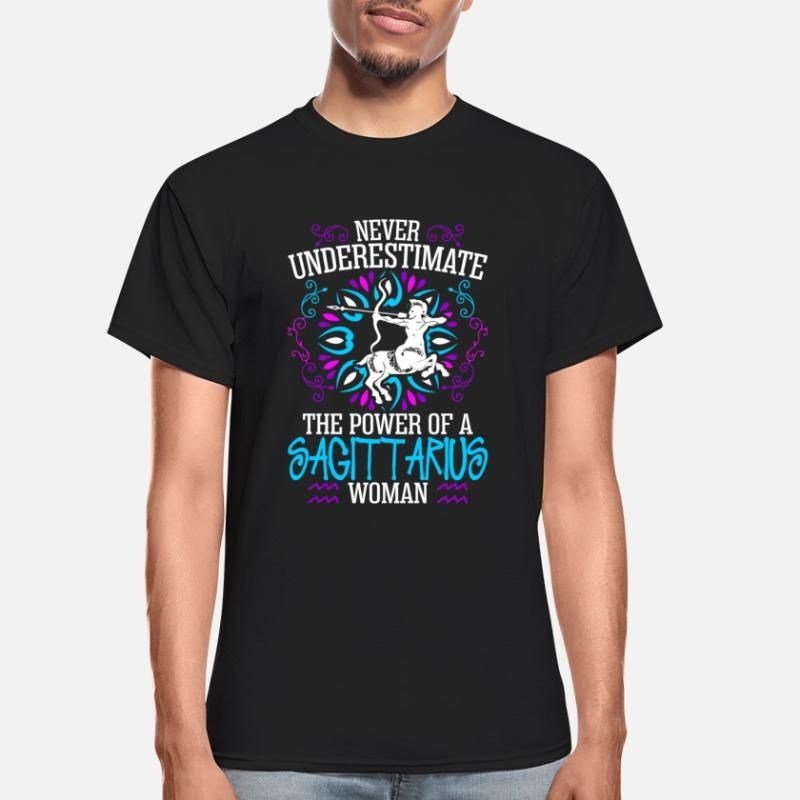 Never Underestimate The Power Of A Sagittarius Wom Gildan Ultra Cotton Adult T-Shirt
