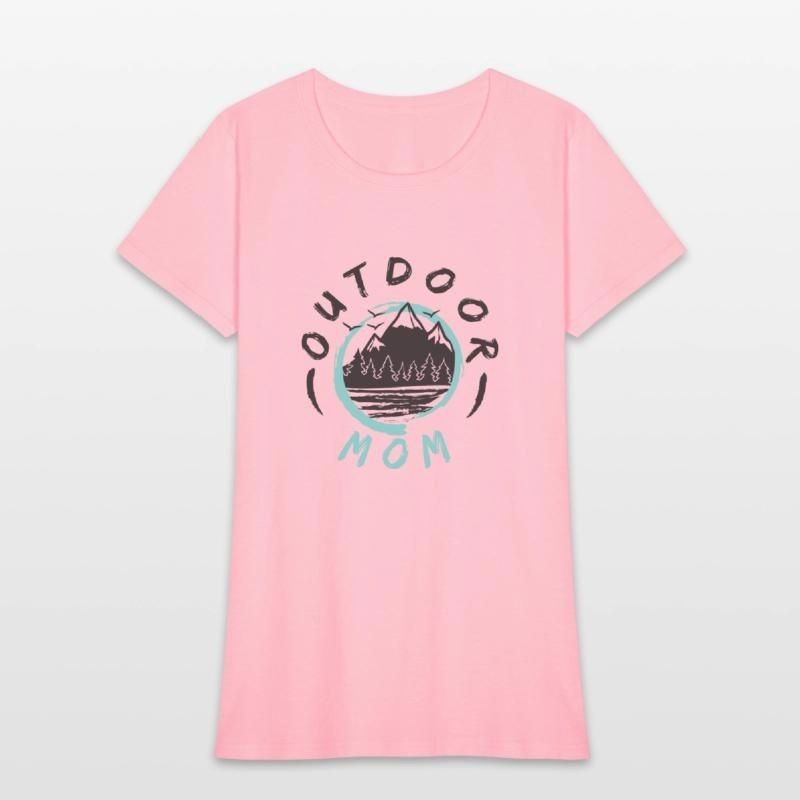 Outdoor Mom Logo Womens T-Shirt
