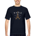 Paris France Bayside Unisex Heavyweight USA Made T-Shirt
