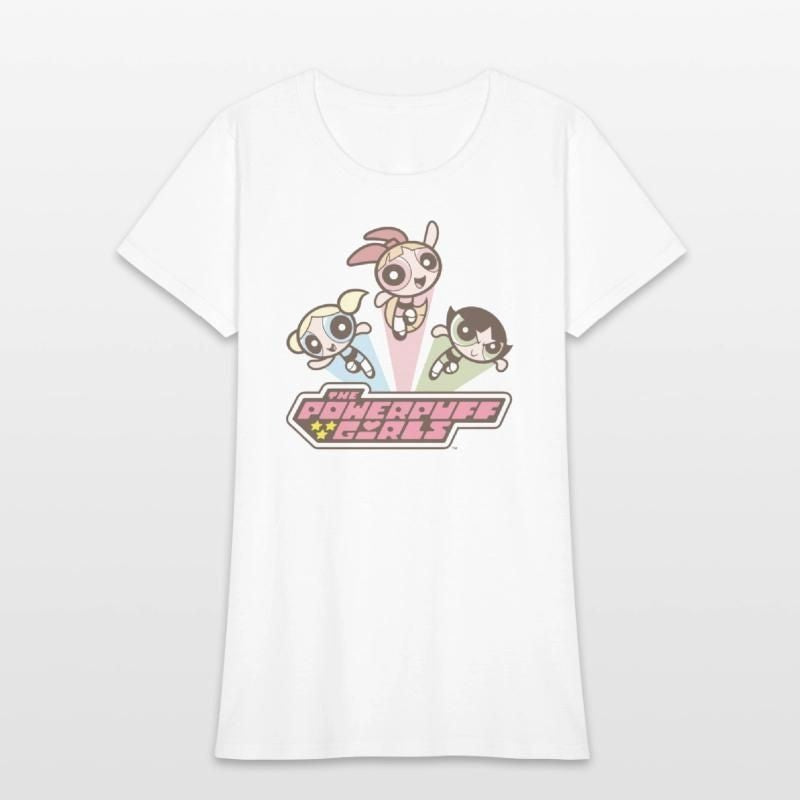 Powerpuff Girls Vintage Womens T-Shirt