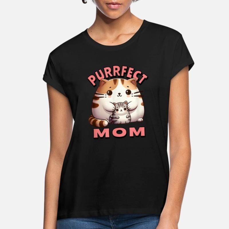 Purrfect Kitten Design Mothers Womens Loose Fit T-Shirt